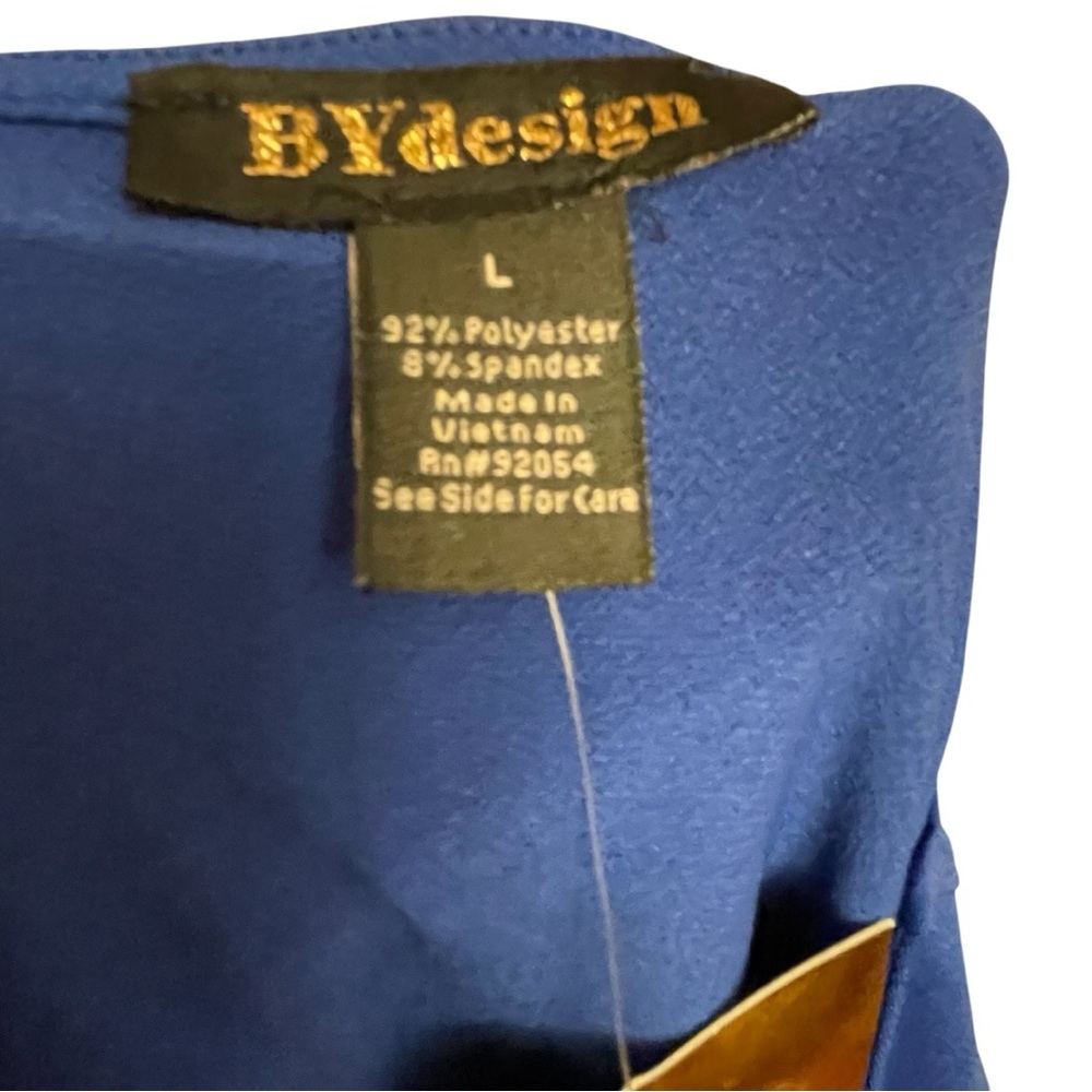 By design Chic Royal Blue Long Sleeve Women's Top - Picture 4 of 4